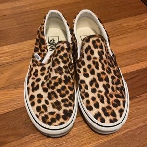 Cheetah Print Slip-on Vans